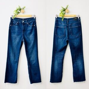 Express Dark Wash Cropped Flare Women’s Jeans